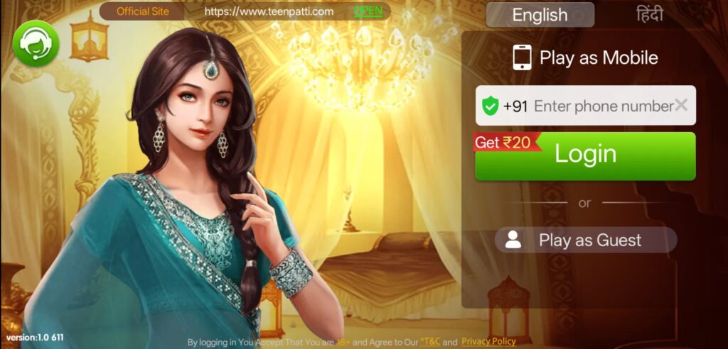 Teen patti master sing up